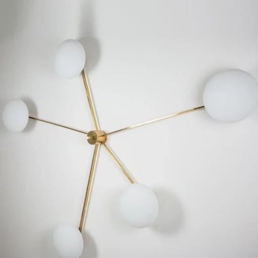 Lampada in ottone a forma di stella marina