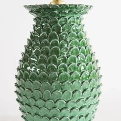 Lampada in petalo verde