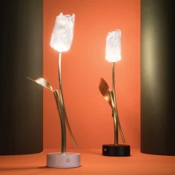 Lampada portatile a batteria Tulip White