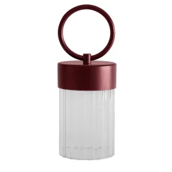 Lampada Portatile Claretta Rosso Scuro