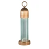 Lampada portatile JELLYFISH azzurra e bronzo di Luca Bussacchini