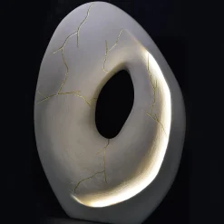 Lampada scultura in pietra di Kintsugi Lecce #1