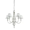 Lampadario a 5 luci Glam White