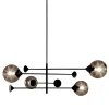 Lampadario a 4 luci in bronzo Kendama