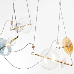 Lampadario a sei luci Trapezi