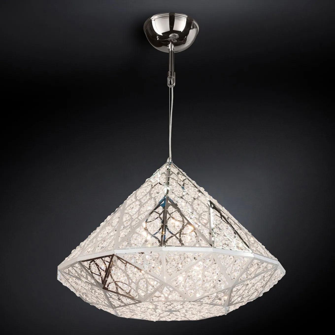 Lampadario Arabesque Diamond H40 Argentato