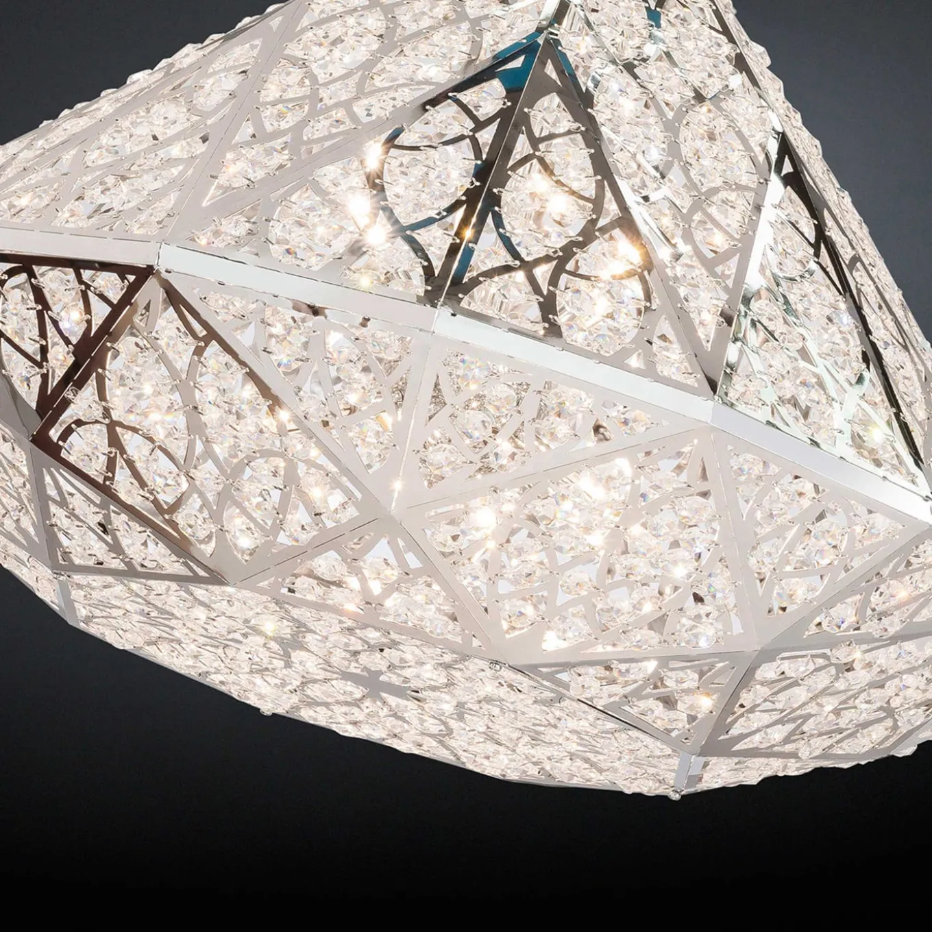 Lampadario Arabesque Diamond H40 Argentato