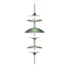 Lampadario Grande Sama con Cupole Verdi