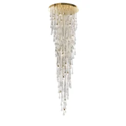 Lampadario in vetro veneziano a gocce sovradimensionate