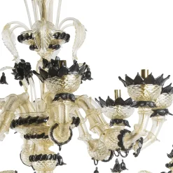 Lampadario Rezzonico nero