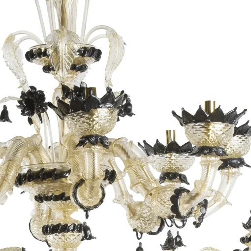 Lampadario Rezzonico nero