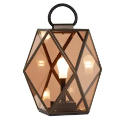 Lanterna da esterno ricaricabile Muse Bronzed Large di Tristan Auer