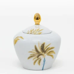 Las Palmas Servizio da tè in porcellana con decoro palme