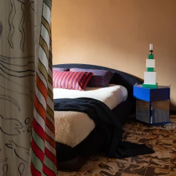 Last Call Gloss Blu Esagonale Comodino