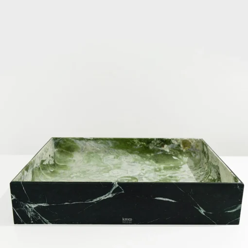 Lavabo Blessed Square in Verde Alpi e Artik Green