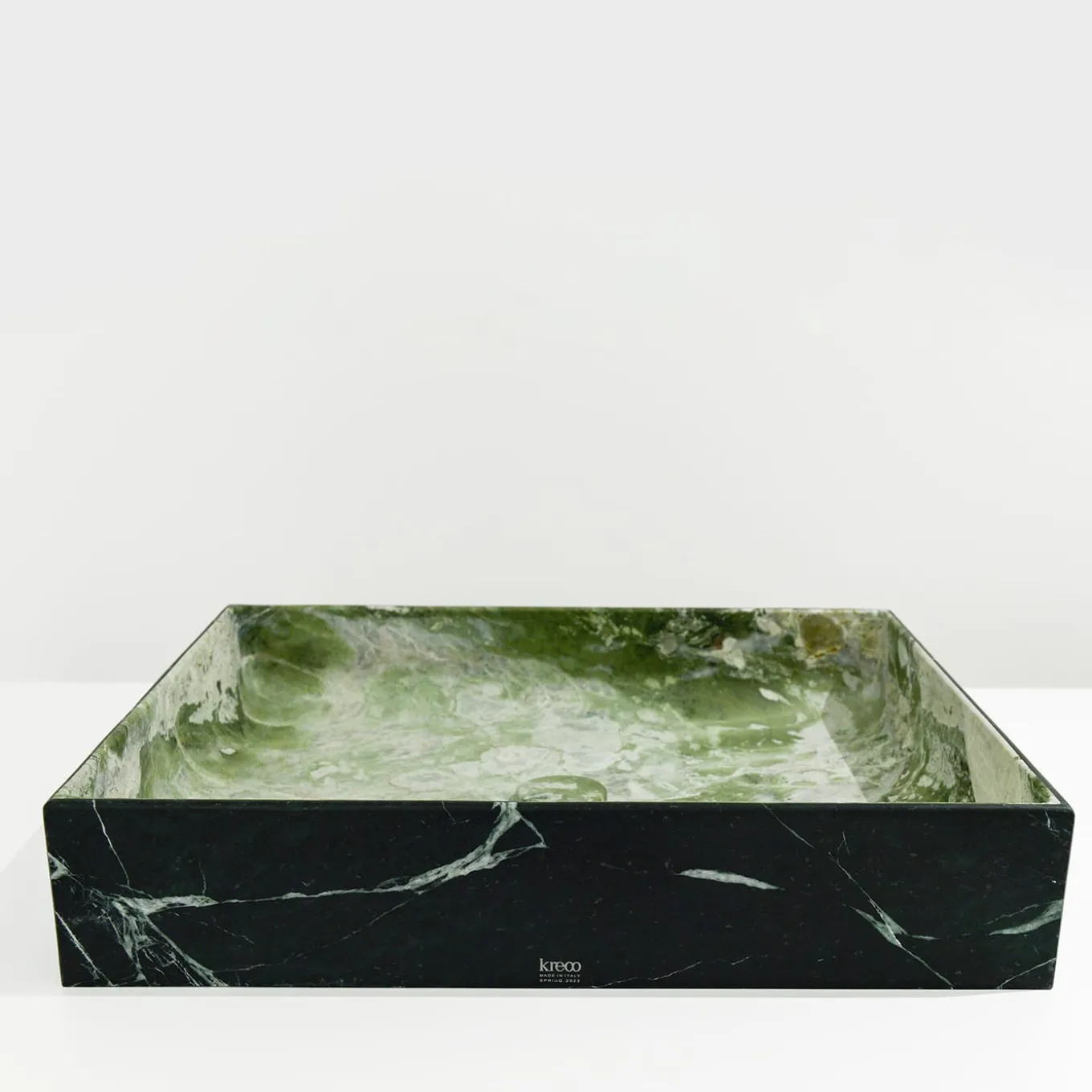 Lavabo Blessed Square in Verde Alpi e Artik Green