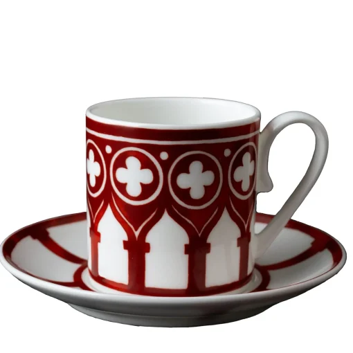 Le Loze dei Bei Palassi Set di 2 tazze da caffè con piattini