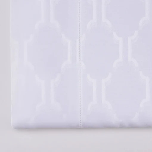 Lenzuolo matrimoniale Waldorf Damasco Bianco