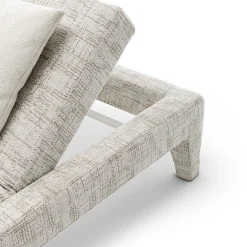 Lettino da sole in tessuto morbido Moonlight di Paola Navone Otto Studio