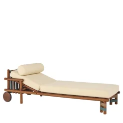 Lettino per esterni Lignes in legno