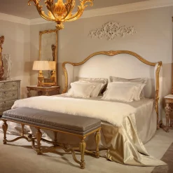 Letto Bianco e Oro Rialto