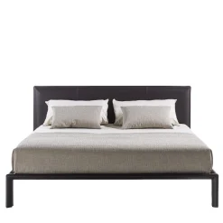Letto in pelle Milano Brown