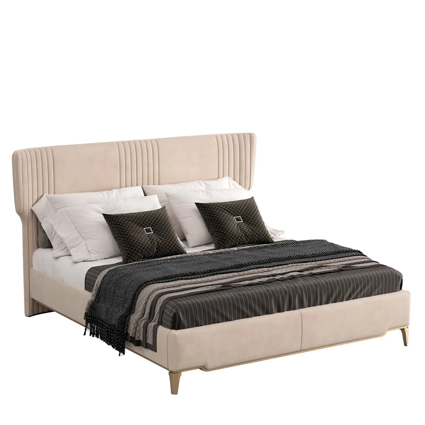 Letto matrimoniale Gattopardo Beige