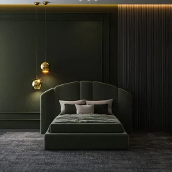 Letto Verde Modulare Imbottito Concept 01