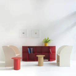 Libreria per esterni in alluminio rosso Coimbra 03