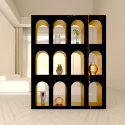 Libreria Portici in Marmo Sahara Noir di Sissy Daniele