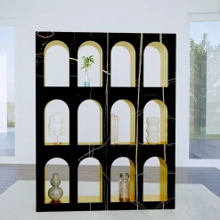 Libreria Portici in Marmo Sahara Noir di Sissy Daniele