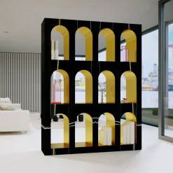 Libreria Portici in Marmo Sahara Noir di Sissy Daniele