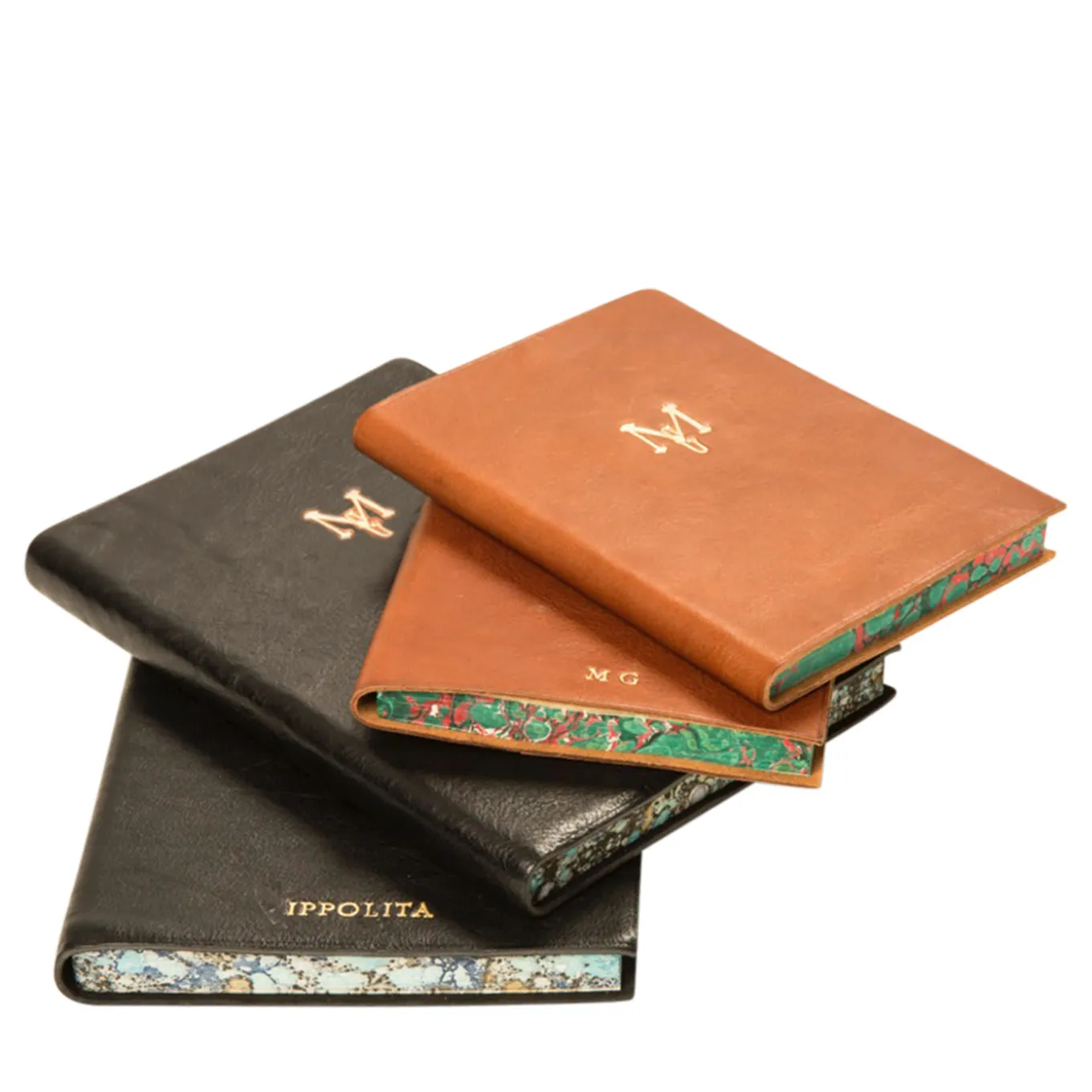 Libro in pelle Marmo Monogram