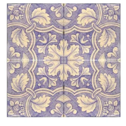 Lilla Saponaria Set di 4 piastrelle #7