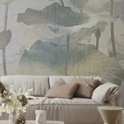 Lotus Leaves Botanika Carta da parati