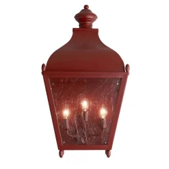 Luce da portico rossa Reggio