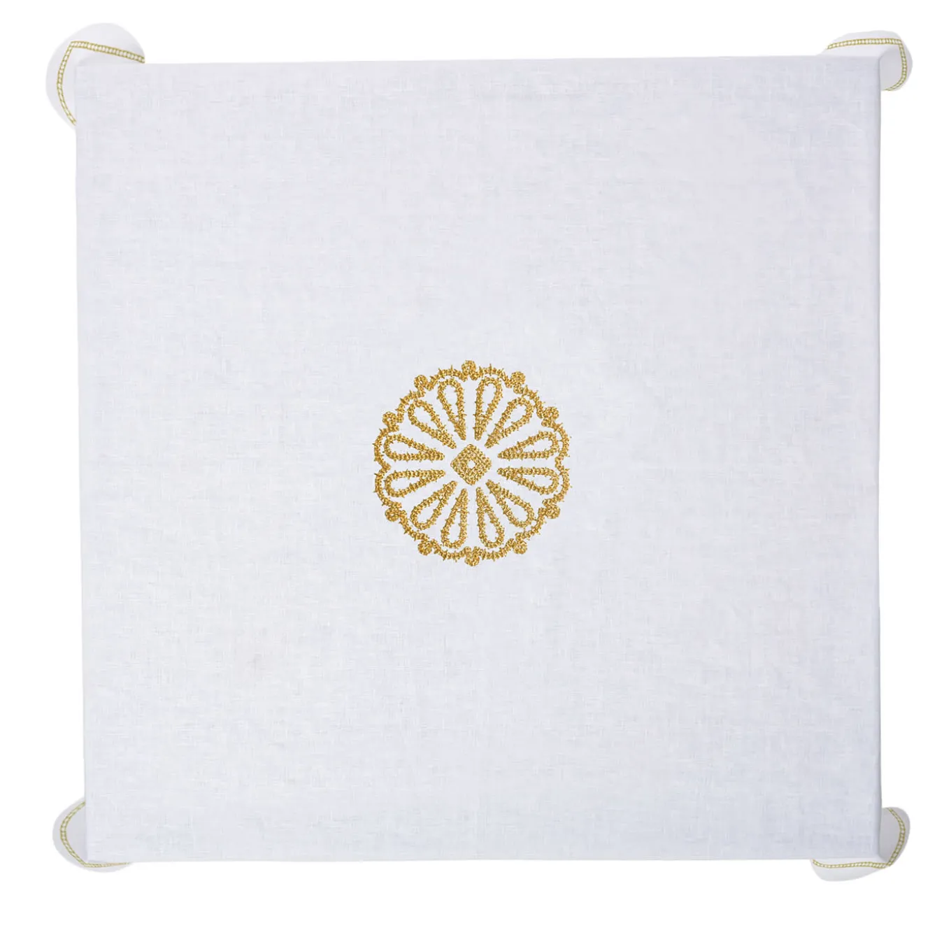 Luminaria Festa Tovaglia di lino quadrata policroma #1