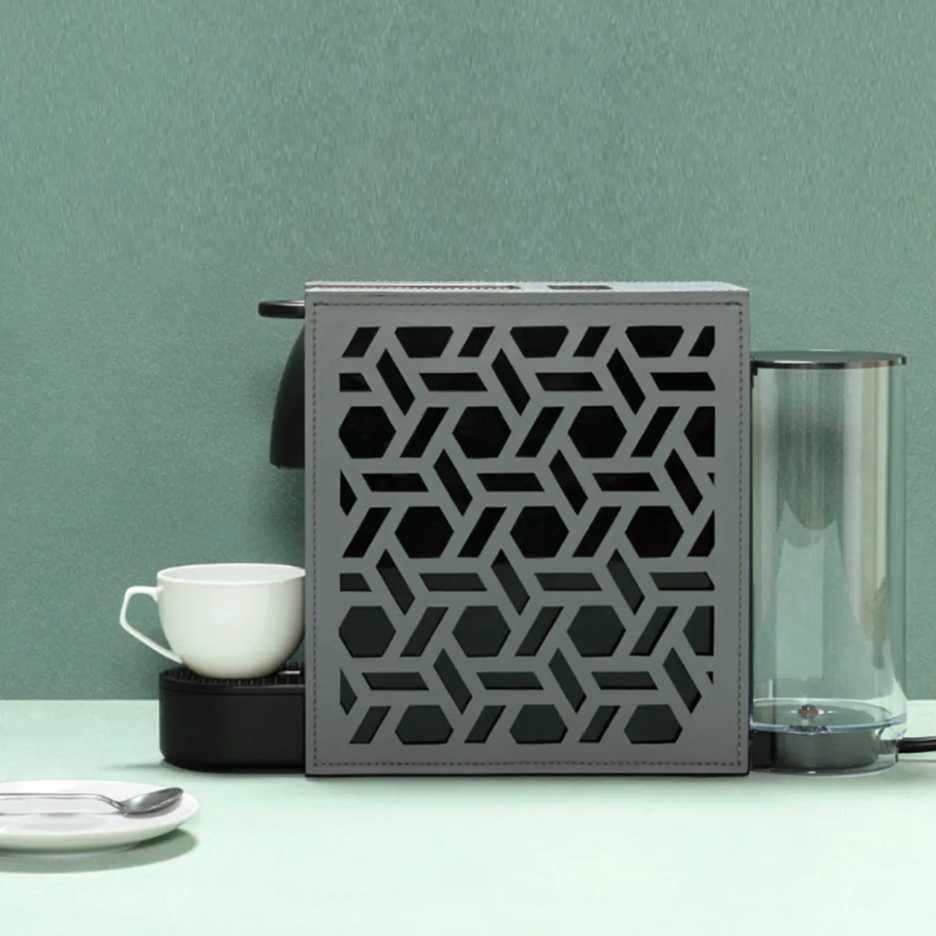 Macchina da caffè Essenza con coperchio rimovibile con motivi