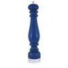 Macinapepe in legno blu e ottone argentato