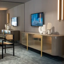 Madia Tecla in vetro e metallo di Marco Boga