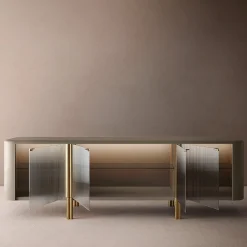 Madia Tecla in vetro e metallo di Marco Boga