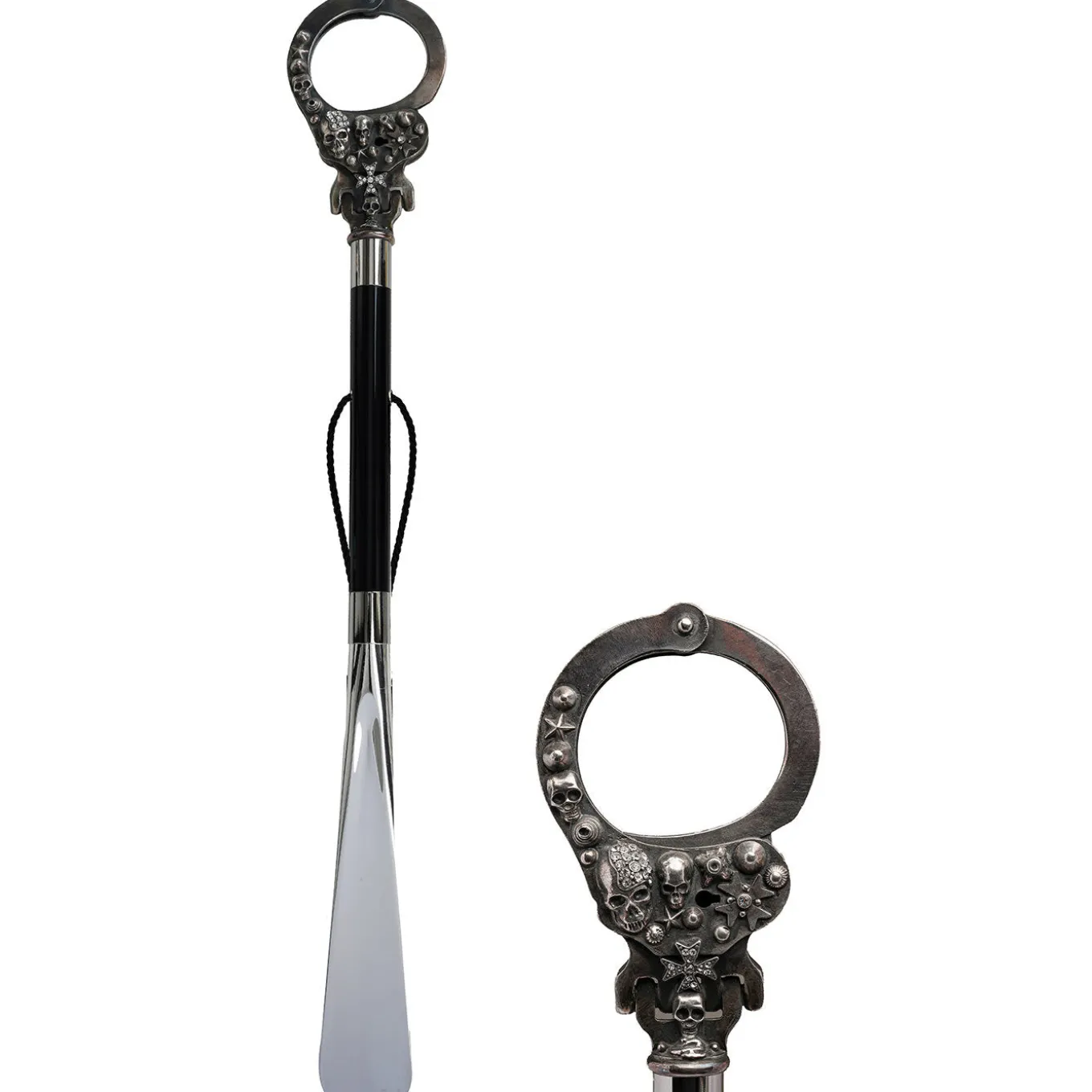 Manette con teschi calzascarpe