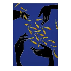Mani e Pesci Stampa su Viscosa - Edizione limitata di 15 pezzi