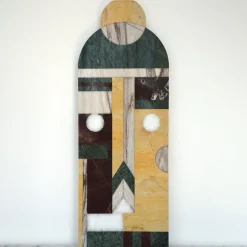 Maschera tribale in marmo da parete #1