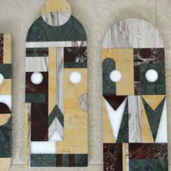 Maschera tribale in marmo da parete #1