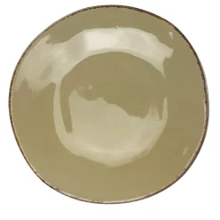 Materia Set di 6 piatti da portata rotondi color taupe