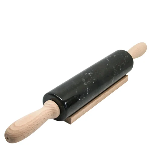 Mattarello in marmo nero