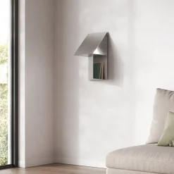 Mensola Passante Caletta in Metallo Grigio