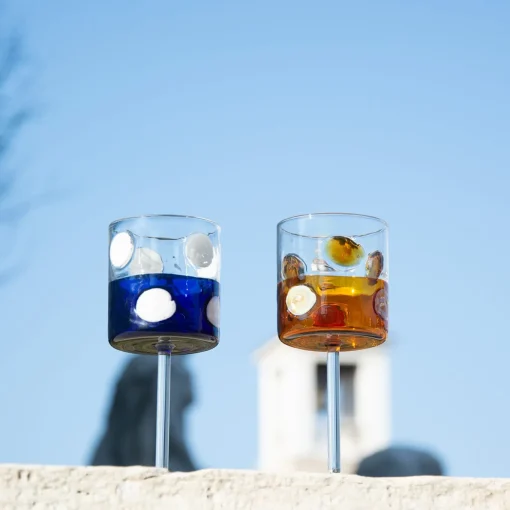 Mezzo & Mezzo Bolle Calice blu