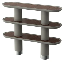 Mina 3.150 Libreria a 3 ripiani grigio pietra